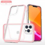 Strong Crystal Clear Slim Hard Bumper Protective Case for Apple iPhone 13 Pro Max (Pink)