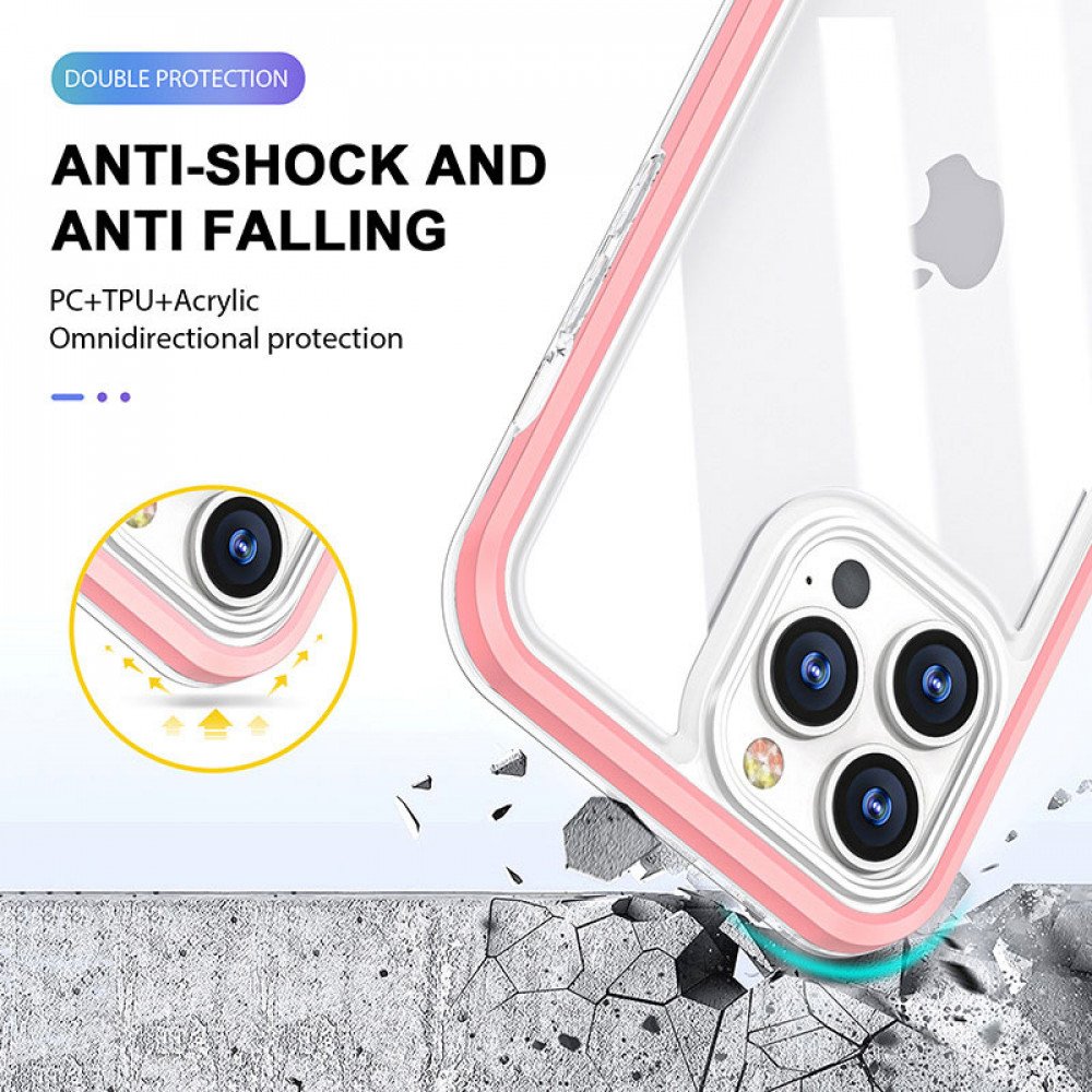 Wholesale Strong Crystal Clear Slim Hard Bumper Protective Case for