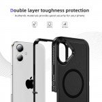 Wholesale Heavy Duty Rugged Guardian Defender Armor Protection Magsafe Case for Apple iPhone 16 (Black)