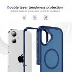 Wholesale Heavy Duty Rugged Guardian Defender Armor Protection Magsafe Case for Apple iPhone 16 (Blue)