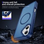 Wholesale Heavy Duty Rugged Guardian Defender Armor Protection Magsafe Case for Apple iPhone 16 (Blue)