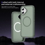 Wholesale Heavy Duty Rugged Guardian Defender Armor Protection Magsafe Case for Apple iPhone 16 (Green)