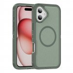 Wholesale Heavy Duty Rugged Guardian Defender Armor Protection Magsafe Case for Apple iPhone 16 (Green)