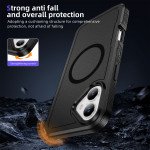 Wholesale Heavy Duty Rugged Guardian Defender Armor Protection Magsafe Case for Apple iPhone 16 Plus (Black)