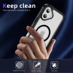 Wholesale Heavy Duty Rugged Guardian Defender Armor Protection Magsafe Case for Apple iPhone 16 Plus (Clear)