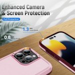 Wholesale Heavy Duty Strong Armor Hybrid Trailblazer Case Cover for Apple iPhone 16 Pro Max (Pink)