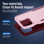 Wholesale Heavy Duty Strong Armor Hybrid Trailblazer Case Cover for Apple iPhone 16 Pro Max (Pink)