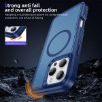 Wholesale Heavy Duty Rugged Guardian Defender Armor Protection Magsafe Case for Apple iPhone 16 Pro Max (Blue)