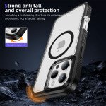 Wholesale Heavy Duty Rugged Guardian Defender Armor Protection Magsafe Case for Apple iPhone 16 Pro Max (Clear)