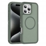 Wholesale Heavy Duty Rugged Guardian Defender Armor Protection Magsafe Case for Apple iPhone 16 Pro Max (Green)