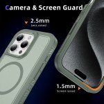Wholesale Heavy Duty Rugged Guardian Defender Armor Protection Magsafe Case for Apple iPhone 16 Pro Max (Green)