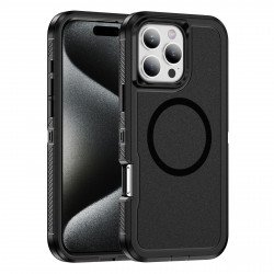 Heavy Duty Rugged Guardian Defender Armor Protection Magsafe Case for Apple iPhone 16 Pro (Black) Heavy Duty Rugged Guardian Defender Armor Protection Magsafe Case for Apple iPhone 16 Pro (Black)