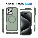 Wholesale Heavy Duty Rugged Guardian Defender Armor Protection Magsafe Case for Apple iPhone 16 Pro (Green)