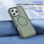 Wholesale Heavy Duty Rugged Guardian Defender Armor Protection Magsafe Case for Apple iPhone 16 Pro (Green)