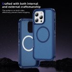 Wholesale Heavy Duty Rugged Guardian Defender Armor Protection Magsafe Case for Apple iPhone 16 Pro (Blue)