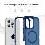 Wholesale Heavy Duty Rugged Guardian Defender Armor Protection Magsafe Case for Apple iPhone 16 Pro (Blue)