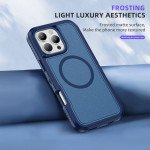 Wholesale Heavy Duty Rugged Guardian Defender Armor Protection Magsafe Case for Apple iPhone 16 Pro (Blue)