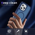 Wholesale Heavy Duty Rugged Guardian Defender Armor Protection Magsafe Case for Apple iPhone 16 Pro (Blue)