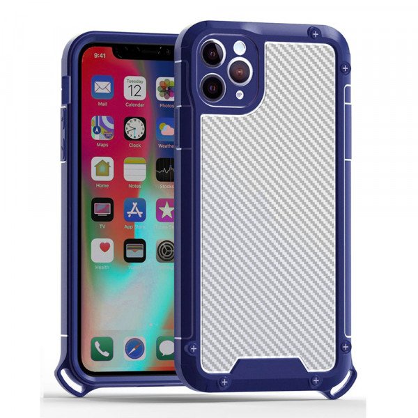 Wholesale Tuff Bumper Edge Shield Protection Armor Case for Apple iPhone 11 [6.1] (Navy Blue)