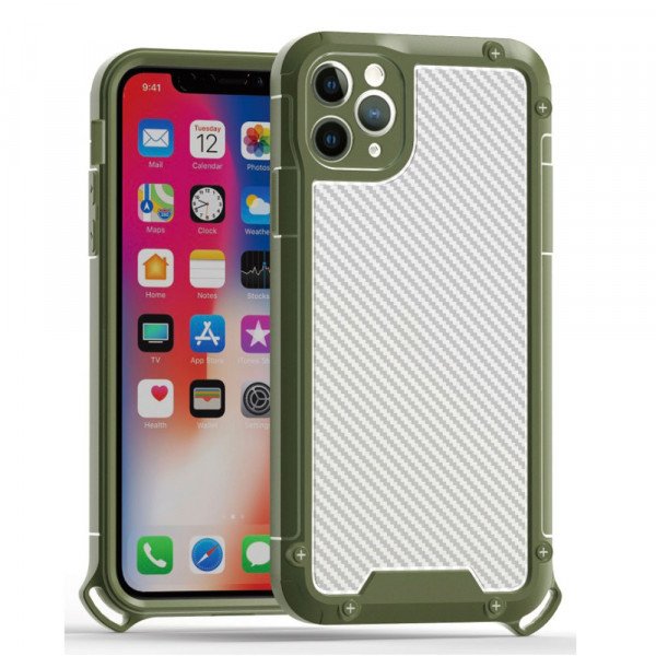 Wholesale Tuff Bumper Edge Shield Protection Armor Case for Apple iPhone 11 [6.1] (Green)