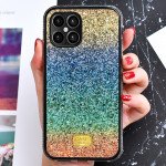 Wholesale Glitter Luxury Sparkle Rainbow Crystal Bling Diamond Case for Apple iPhone 12 / 12 Pro 6.1 (Gold Mix)