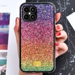 Wholesale Glitter Luxury Sparkle Rainbow Crystal Bling Diamond Case for Apple iPhone 12 / 12 Pro 6.1 (Purple Mix)