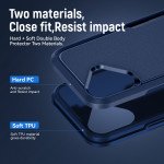 Wholesale Heavy Duty Strong Armor Hybrid Trailblazer Case Cover for Apple iPhone 16 (Navy Blue)