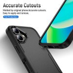 Wholesale Heavy Duty Strong Armor Hybrid Trailblazer Case Cover for Apple iPhone 16 Plus (Black)