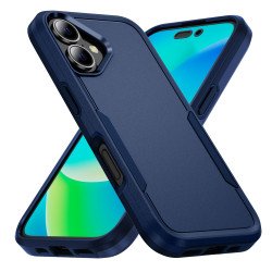 Heavy Duty Strong Armor Hybrid Trailblazer Case Cover for Apple iPhone 16 Plus (Navy Blue) Heavy Duty Strong Armor Hybrid Trailblazer Case Cover for Apple iPhone 16 Plus (Navy Blue)