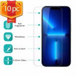 Wholesale 10pc Transparent Tempered Glass Screen Protector for iPhone 14 Pro Max [6.7] (Clear)