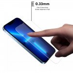 Wholesale 10pc Transparent Tempered Glass Screen Protector for iPhone 14 / 13 / 13 Pro [6.1] (Clear)