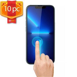 10pc Transparent Tempered Glass Screen Protector for iPhone 14 Plus [6.7] / iPhone 13 Pro Max [6.7] (Clear)
