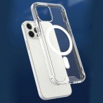 Wholesale Pro MagSafe Magnetic Transparent Clear Edge Bumper Armor Case for Apple iPhone 12 / 12 Pro [6.1] (Clear)