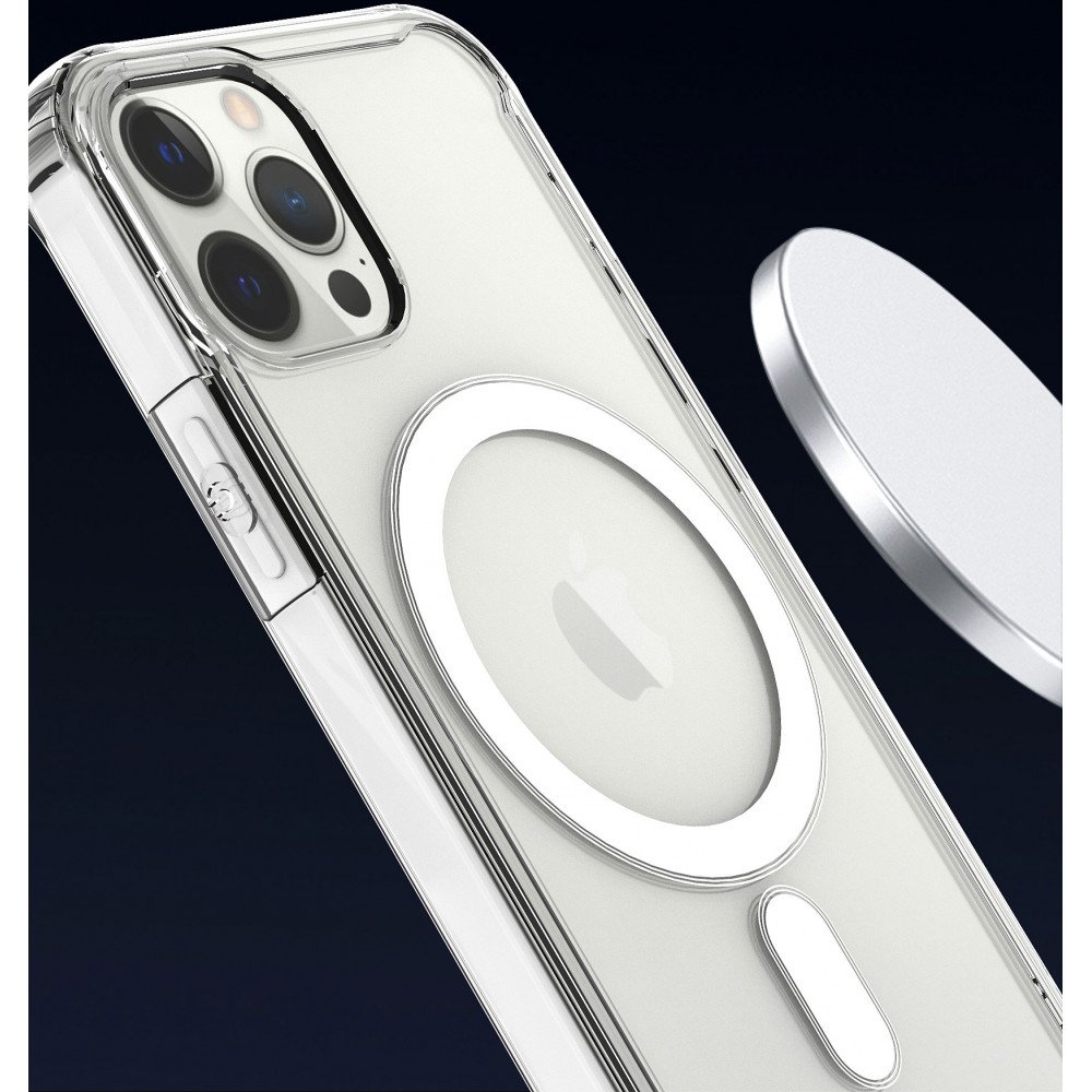 Wholesale Pro MagSafe Magnetic Transparent Clear Edge Bumper Armor Case ...
