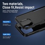 Wholesale Heavy Duty Strong Armor Hybrid Trailblazer Case Cover for Apple iPhone 16 Pro (Black)
