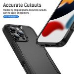 Wholesale Heavy Duty Strong Armor Hybrid Trailblazer Case Cover for Apple iPhone 16 Pro (Black)
