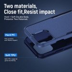 Wholesale Heavy Duty Strong Armor Hybrid Trailblazer Case Cover for Apple iPhone 16 Pro (Navy Blue)