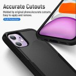 Wholesale Heavy Duty Strong Armor Hybrid Trailblazer Case Cover for Apple iPhone 11 (6.1 inch) (Black)