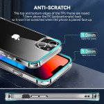 Wholesale Crystal Clear Transparent Chrome Button Shockproof Bumper Protection Case for Apple iPhone 13 [6.1] (Clear)