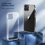 Wholesale Crystal Clear Transparent Chrome Button Shockproof Bumper Protection Case for Apple iPhone 13 [6.1] (Clear)