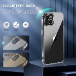 Wholesale Crystal Clear Transparent Chrome Button Shockproof Bumper Protection Case for Apple iPhone 13 [6.1] (Clear)