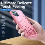 Wholesale Design Fashion Heavy Duty Strong Armor Hybrid Picture Printed Case Cover for Apple iPhone 13 [6.1] (Pink Heart)