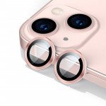 Wholesale Premium Guard Titanium Alloy HD Tempered Glass Camera Lens Protector for Apple iPhone 13 [6.1] / 13 Mini [5.4] (Rose Gold)