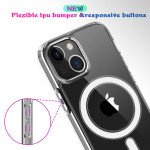 Wholesale Transparent Clear Pro MAGNETIC Magsafe Circle Case for Apple iPhone 13 [6.1] (Clear)