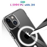 Wholesale Transparent Clear Pro MAGNETIC Magsafe Circle Case for Apple iPhone 13 [6.1] (Clear)