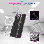 Wholesale Transparent Clear Pro MAGNETIC Magsafe Circle Case for Apple iPhone 13 Pro Max (Clear)