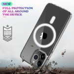 Wholesale Transparent Clear Pro MAGNETIC Magsafe Circle Case for Apple iPhone 13 Pro Max (Clear)