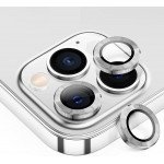 Wholesale Premium Guard Titanium Alloy HD Tempered Glass Camera Lens Protector for Apple iPhone 13 Pro, iPhone 13 Pro Max (Silver)