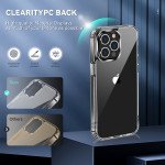 Wholesale Crystal Clear Transparent Chrome Button Shockproof Bumper Protection Case for Apple iPhone 13 Pro (Clear)