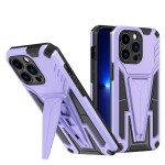 Military Grade Armor Protection Shockproof Hard Kickstand Case for Apple iPhone 13 Pro (Purple)